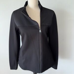 The Base Athletic Black Moto Style zip Jacket for Women size Large